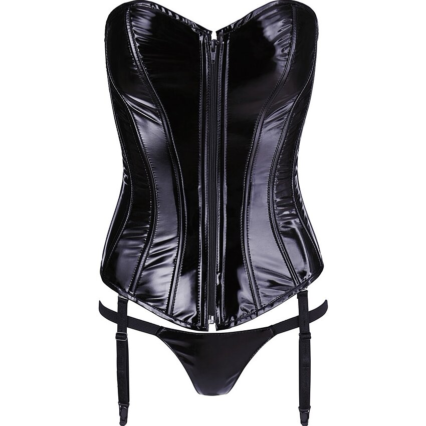 Corset Black Level Vinyl Ivanna Negru