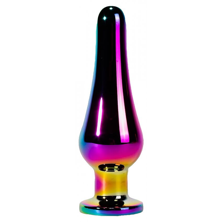 X-MEN Secret Shine Metal Anal Plug Rainbow M Multicolor