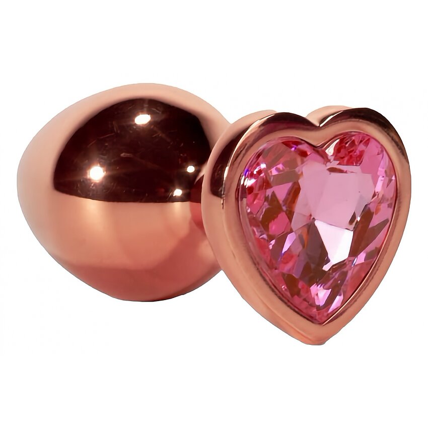 X-MEN Secret Shine Metal Anal Plug Rose Gold Heart M Auriu